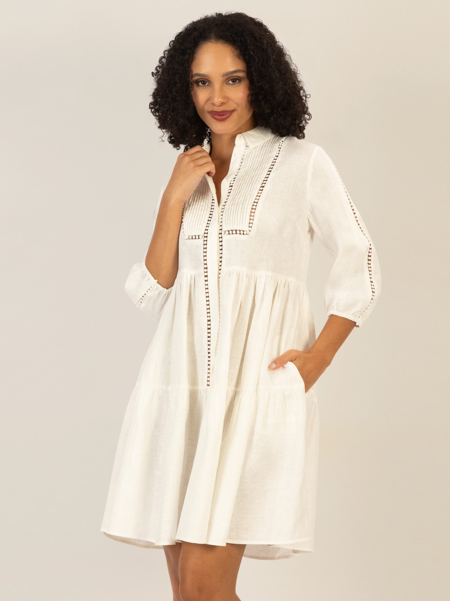 mint & mia Sommerkleid mit Biesen günstig online kaufen