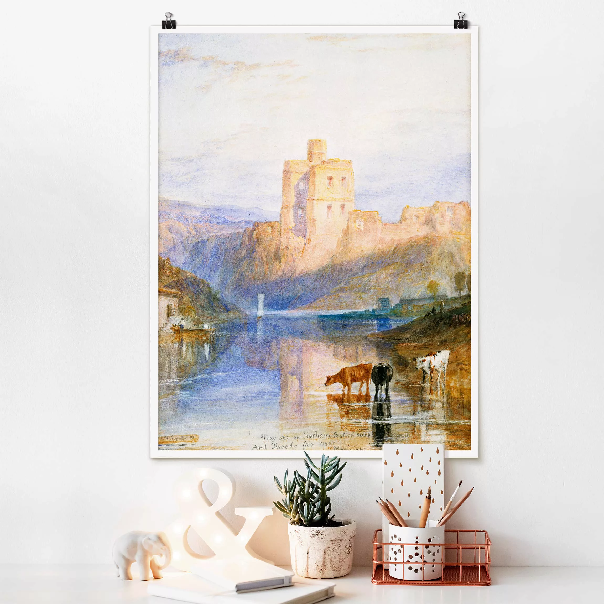 Poster - Hochformat William Turner - Norham Castle günstig online kaufen