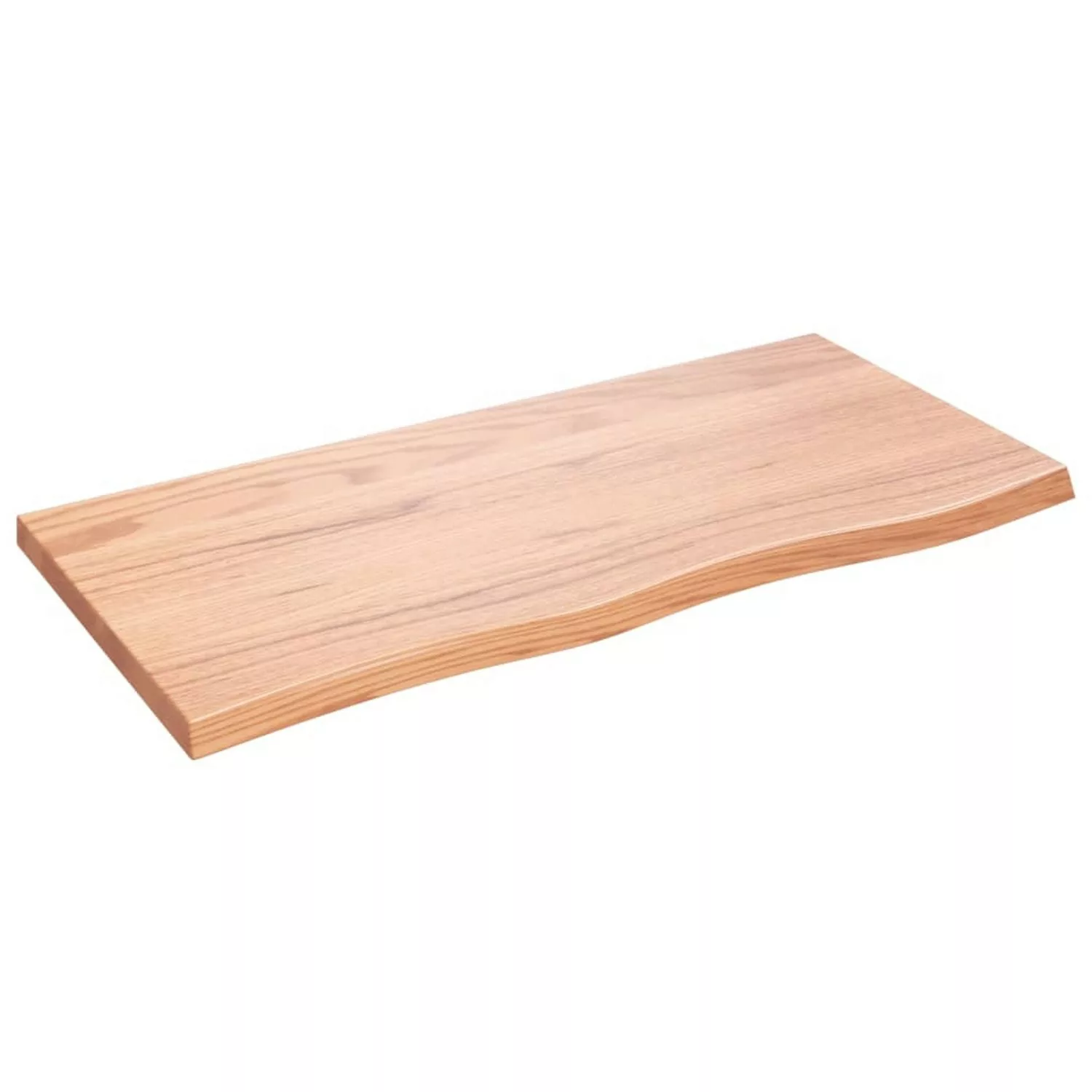 vidaXL Waschtischplatte Hellbraun 100x50x4 cm Massivholz Behandelt günstig online kaufen
