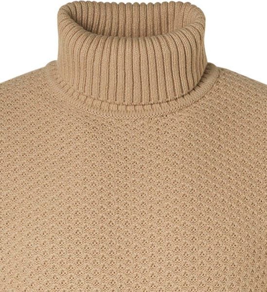 No Excess Rollkragenpullover Mix Wool Beige - Größe XXL günstig online kaufen