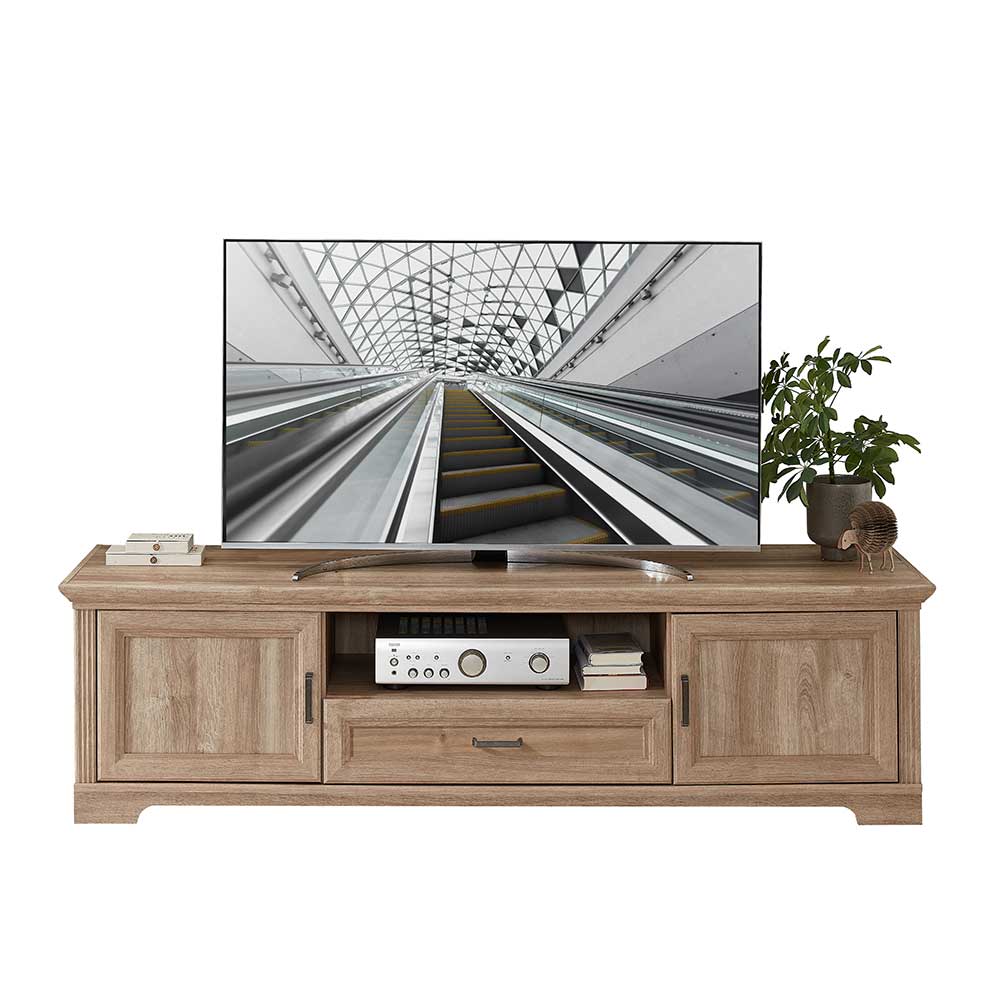 TV Board mit Kassetten Optik Front Landhausstil günstig online kaufen