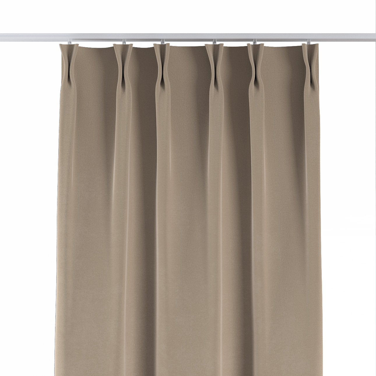 Vorhang mit flämischen 2-er Falten, beige, Crema (185-84) günstig online kaufen