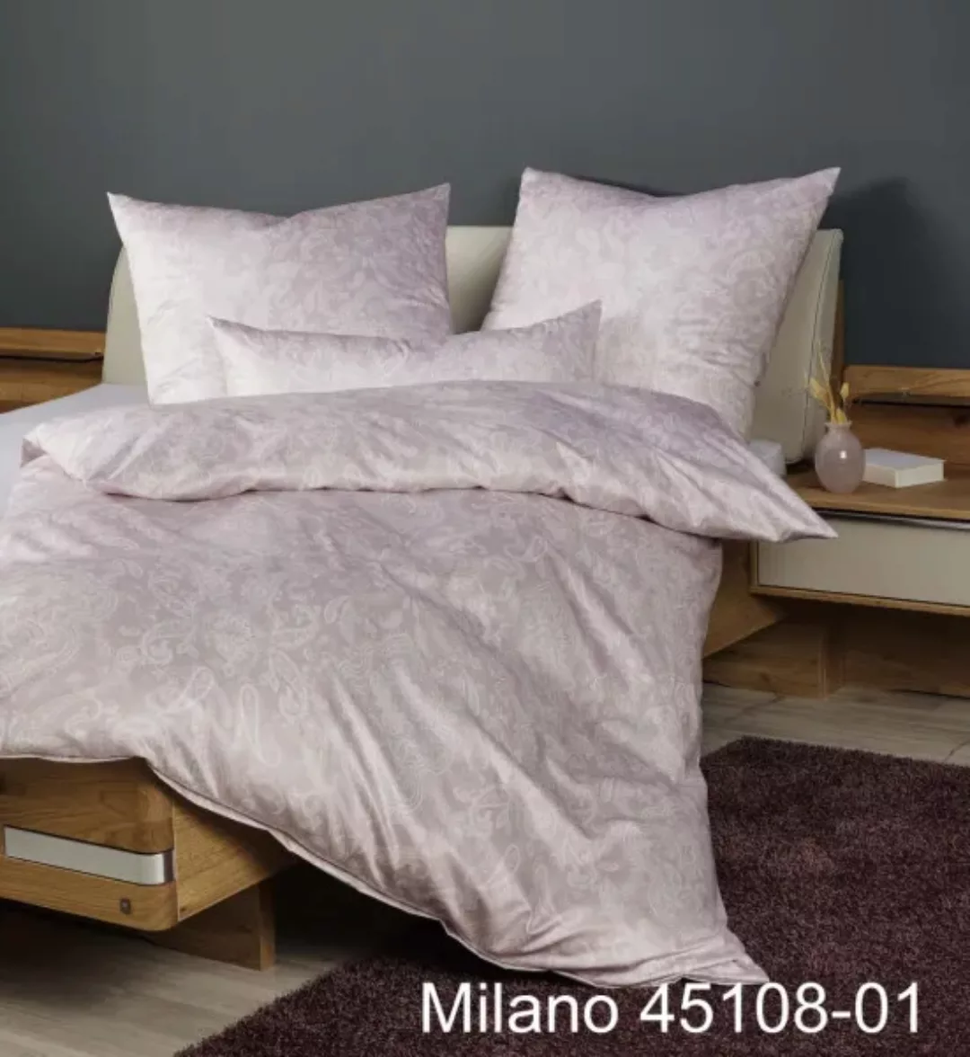 Janine Janine Mako-Satin Bettwäsche MILANO 45108 rosé Größe:  155x200 cm + günstig online kaufen