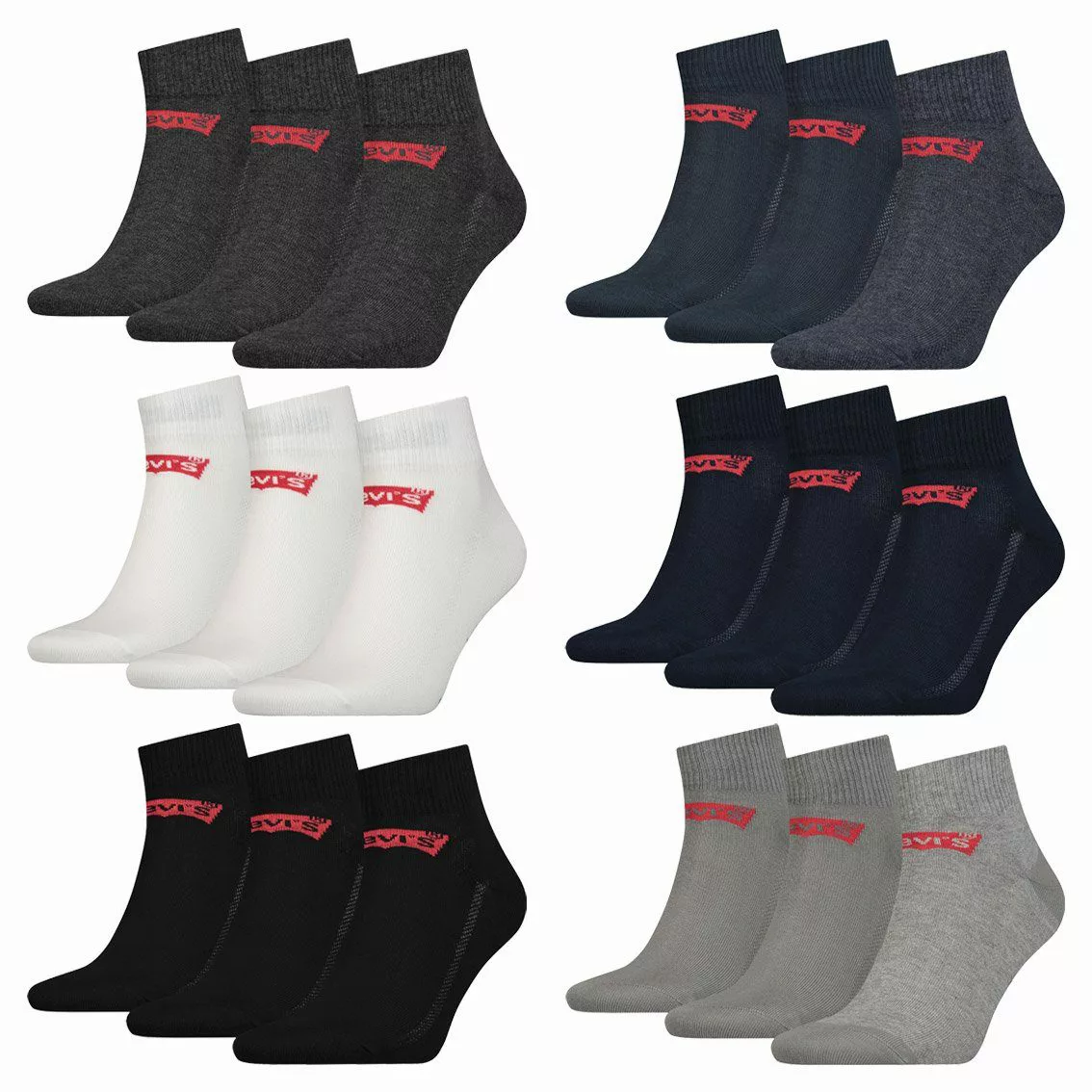 Levi's® Kurzsocken Levis 168SF Mid Cut günstig online kaufen