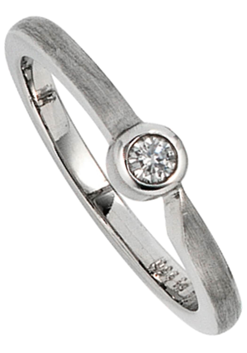 JOBO Fingerring "Diamant-Ring 0,08 ct.", 950 Platin günstig online kaufen