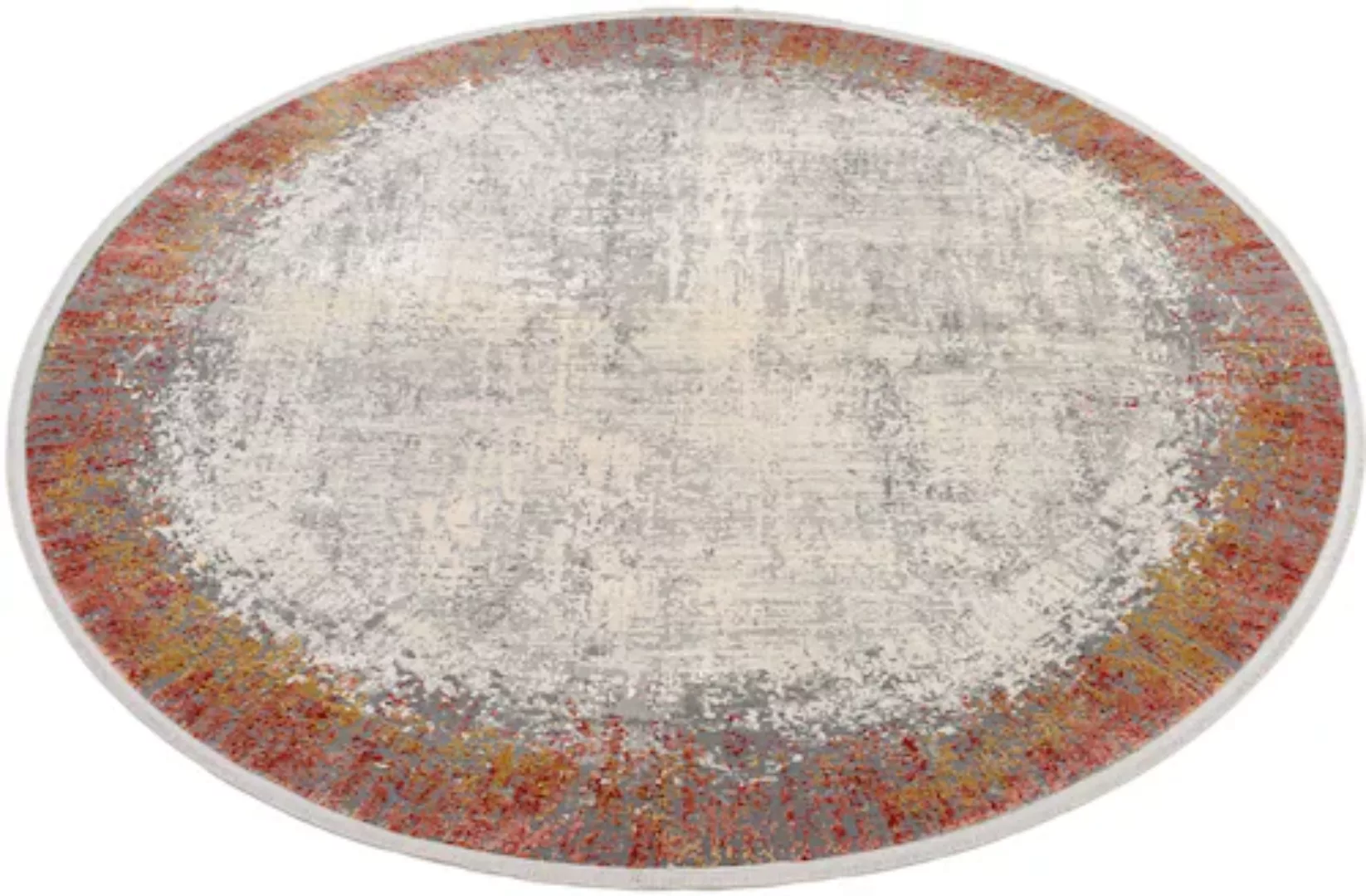 WK WOHNEN Teppich »BORDER«, rund günstig online kaufen