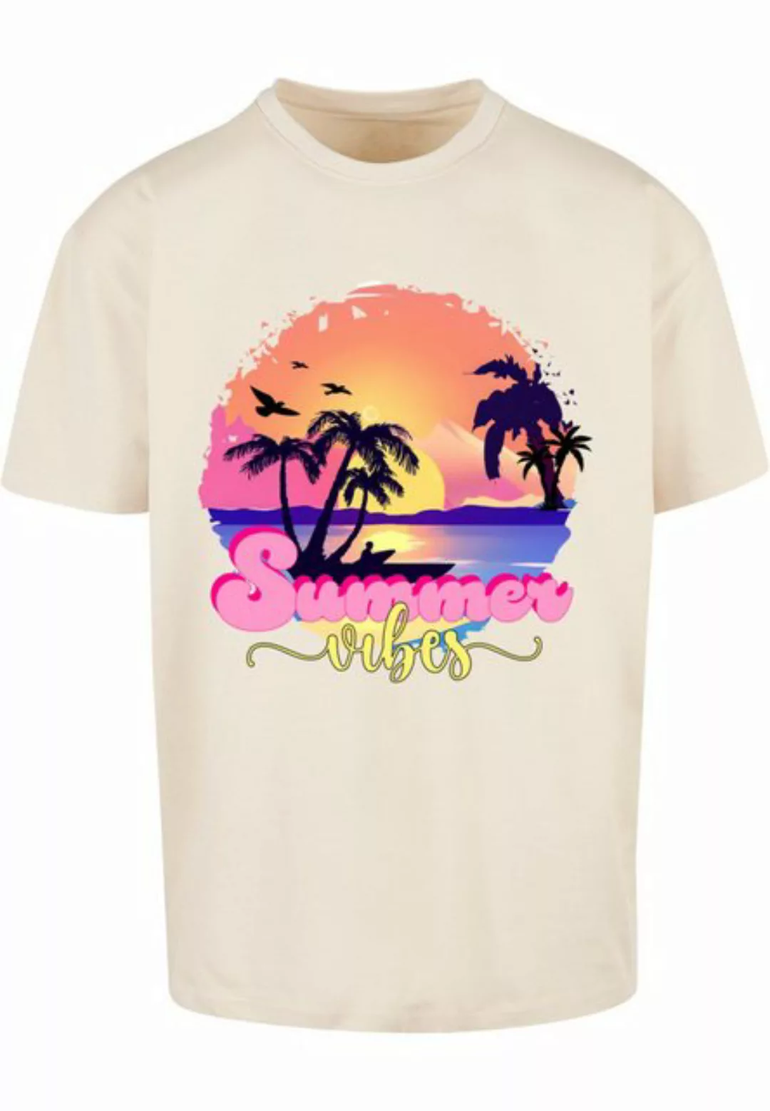 Merchcode T-Shirt Merchcode Herren Summer Vibes Sunset Heavy Oversized Tee günstig online kaufen