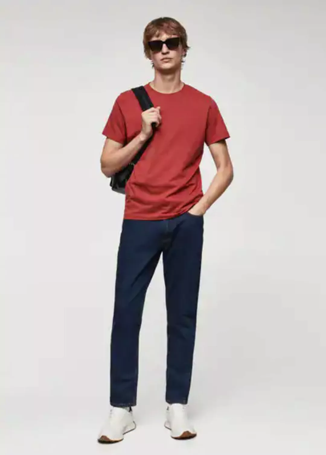 Slim-Fit-T-Shirt aus 100 % Baumwolle günstig online kaufen