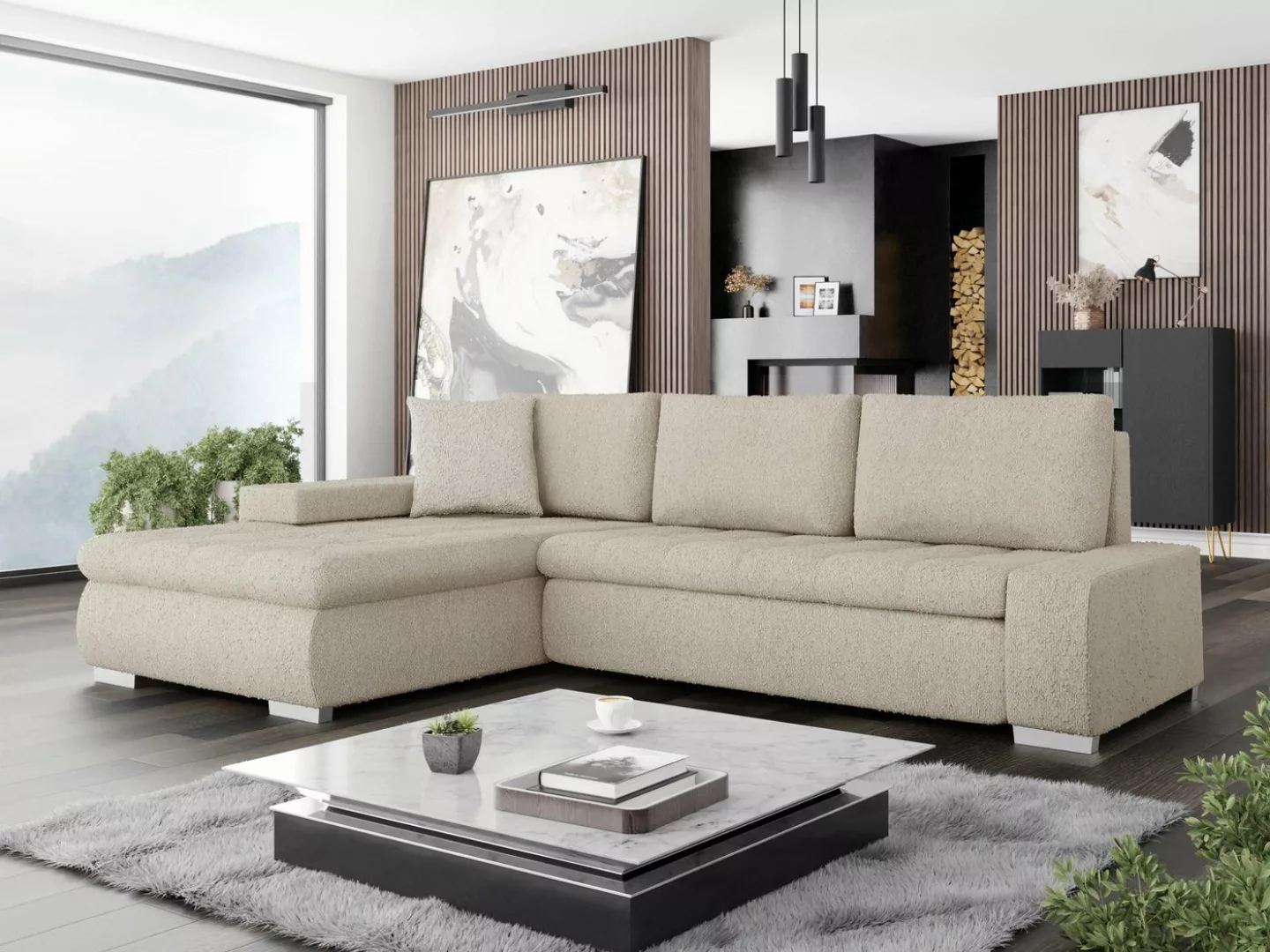 MIRJAN24 Ecksofa Orkan Mini Premium, mit Bettkasten und Schlaffunktion, Uni günstig online kaufen