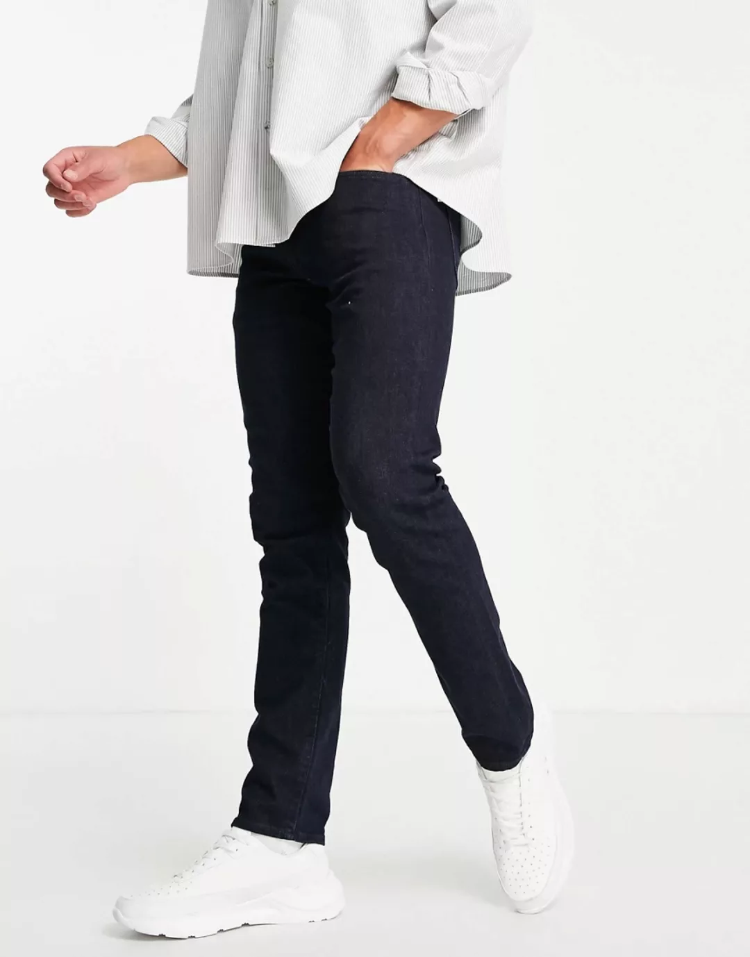 Polo Ralph Lauren – Eldridge – Enge Jeans mit Stretchanteil in dunkler Wasc günstig online kaufen