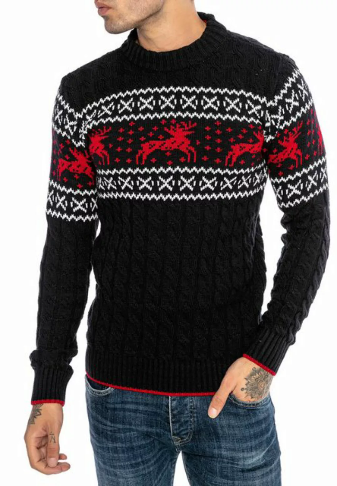 RedBridge Strickpullover mit winterlichem Norwegermuster – Stilvoll und war günstig online kaufen