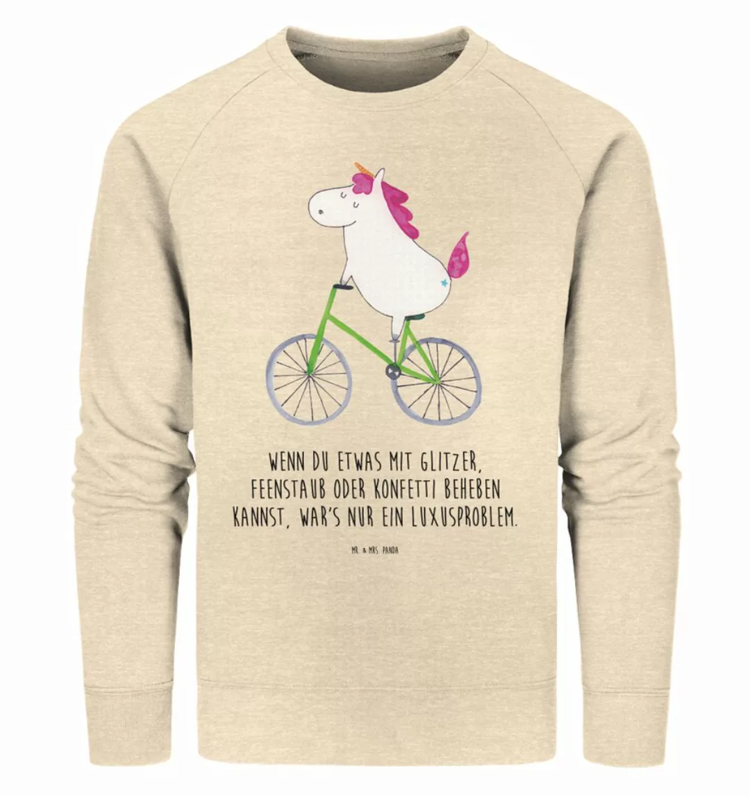 Mr. & Mrs. Panda Longpullover Größe XXL Einhorn Radfahrer - Natural Raw - G günstig online kaufen