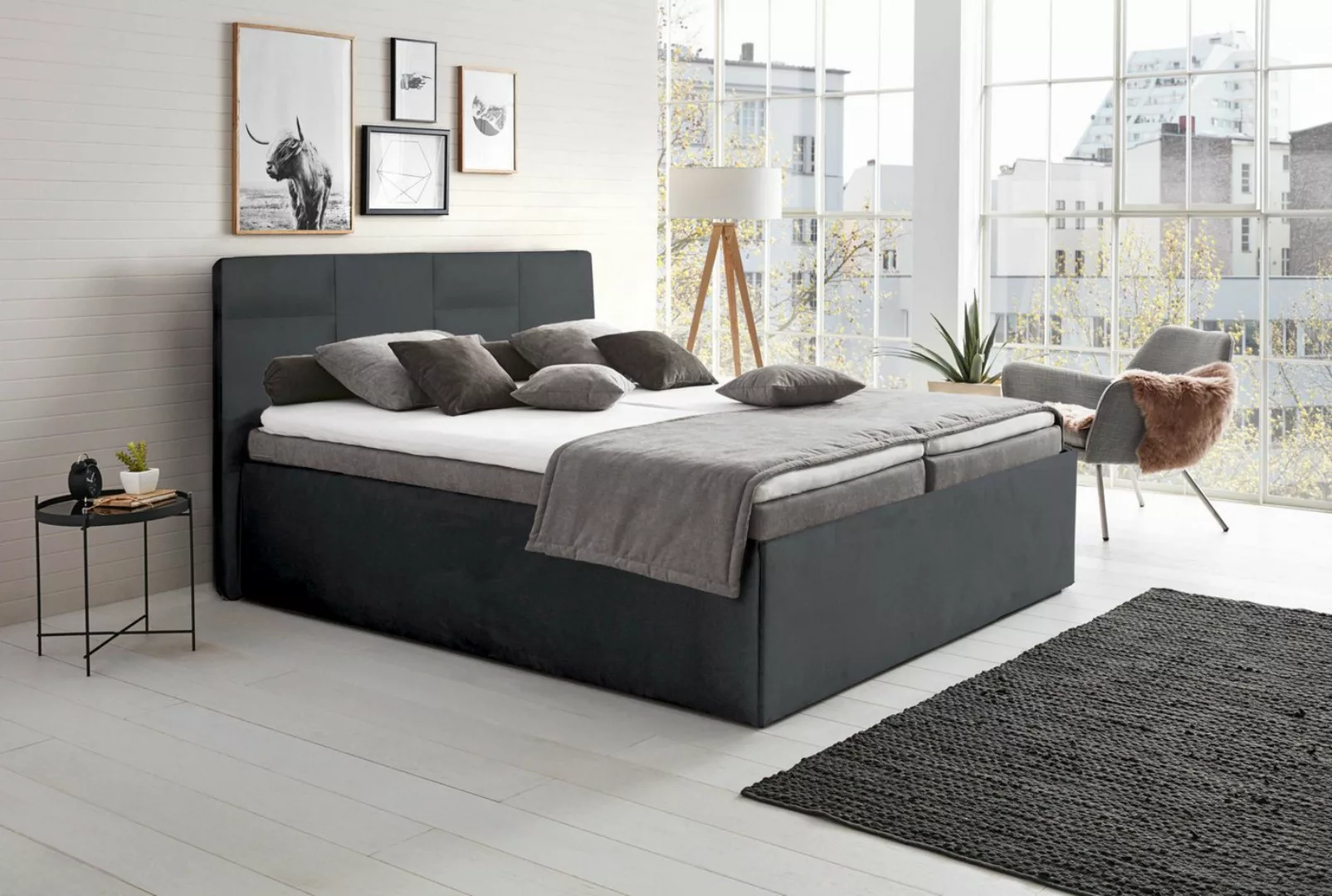 Halmon Schlafkomfort Betten Polsterbett Damas (Seitenhöhe 32cm, Mit einer M günstig online kaufen
