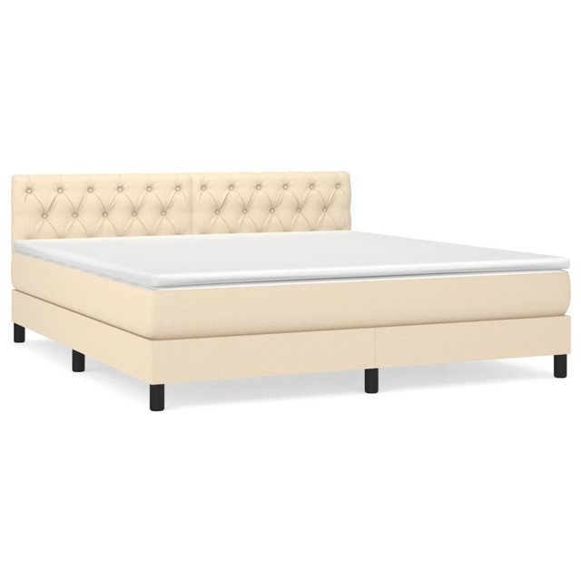 vidaXL Boxspringbett Bett Boxspringbett mit Matratze und LED Stoff (160 x 2 günstig online kaufen