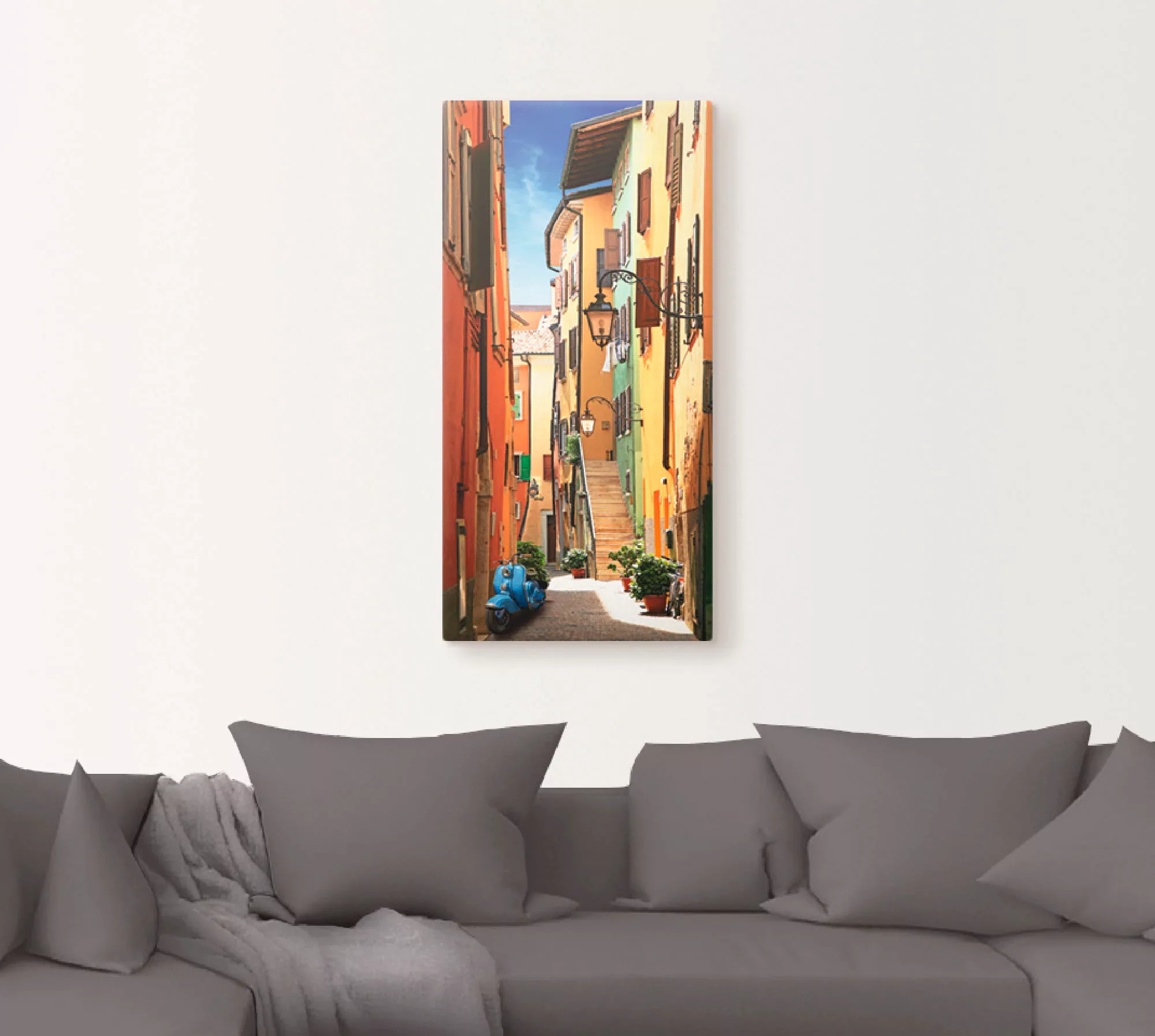 Artland Wandbild »Altstadtgasse Riva del Garda«, Architektonische Elemente, günstig online kaufen