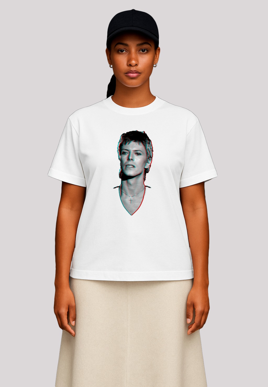 F4NT4STIC T-Shirt "TV Times Pop Star David Bowie Portrait 1977", Premium Qu günstig online kaufen
