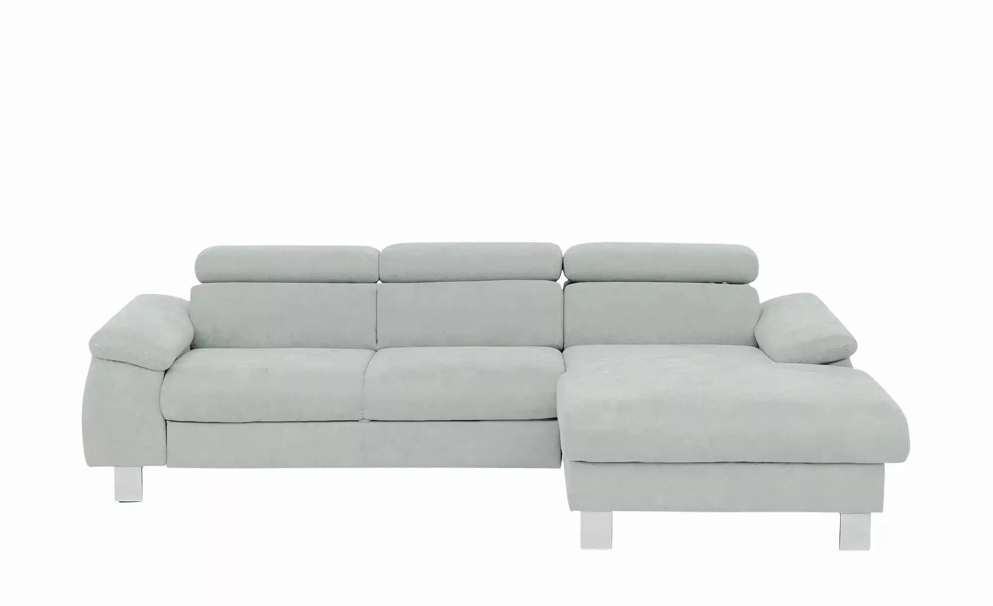 uno Ecksofa aus Velours Micky ¦ grau ¦ Maße (cm): B: 244 H: 72 T: 166.0 Pol günstig online kaufen