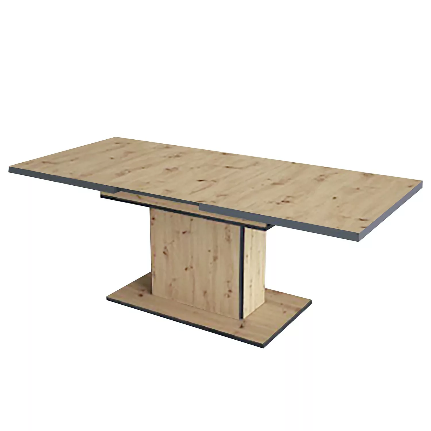 Säulentisch ausziehbar 120-160cm ARIANA I T von Hela Artisan Eiche / Schwar günstig online kaufen