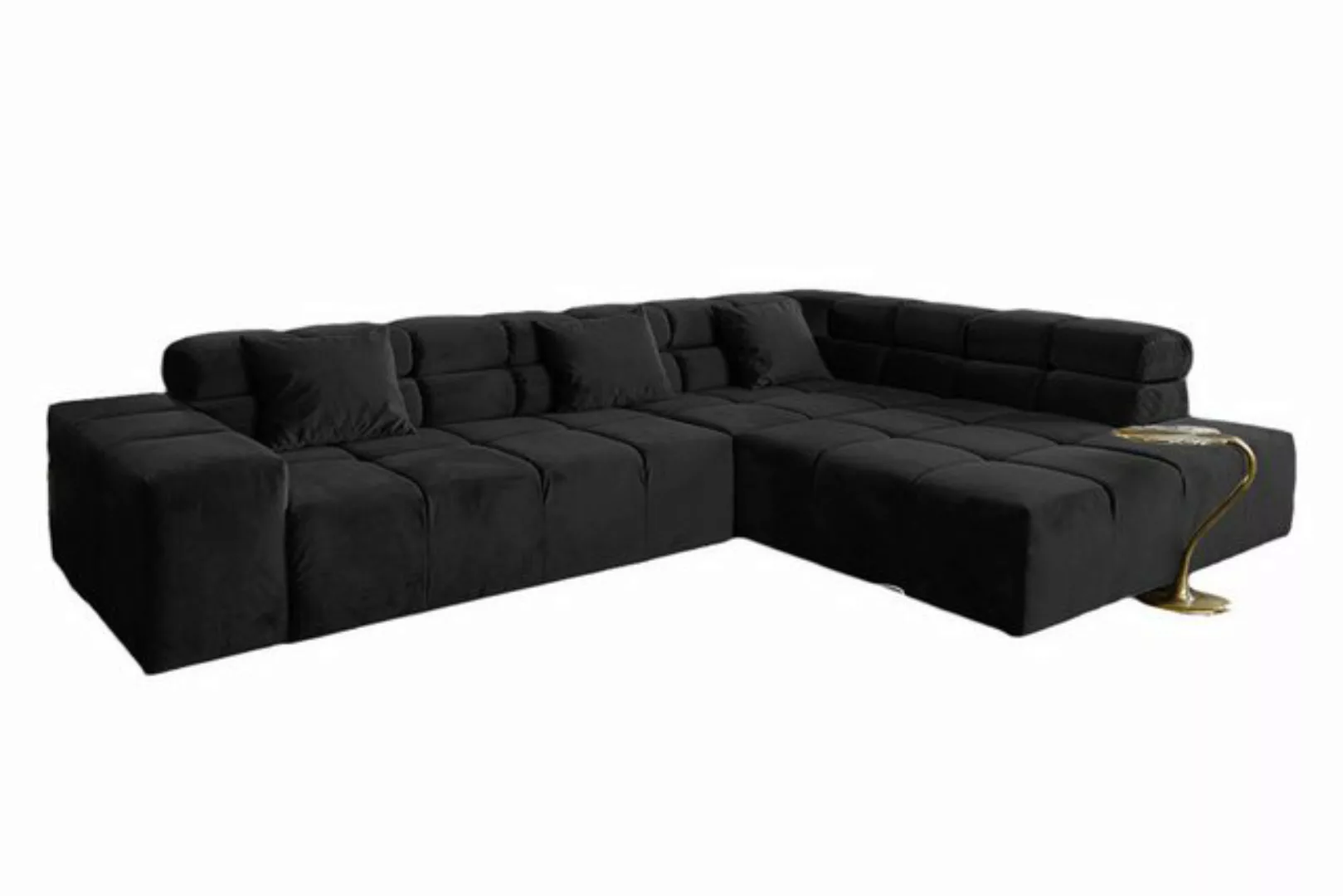 KAWOLA Ecksofa NEVADA, Sofa Velvet, versch. Ausführungen und versch. Farben günstig online kaufen