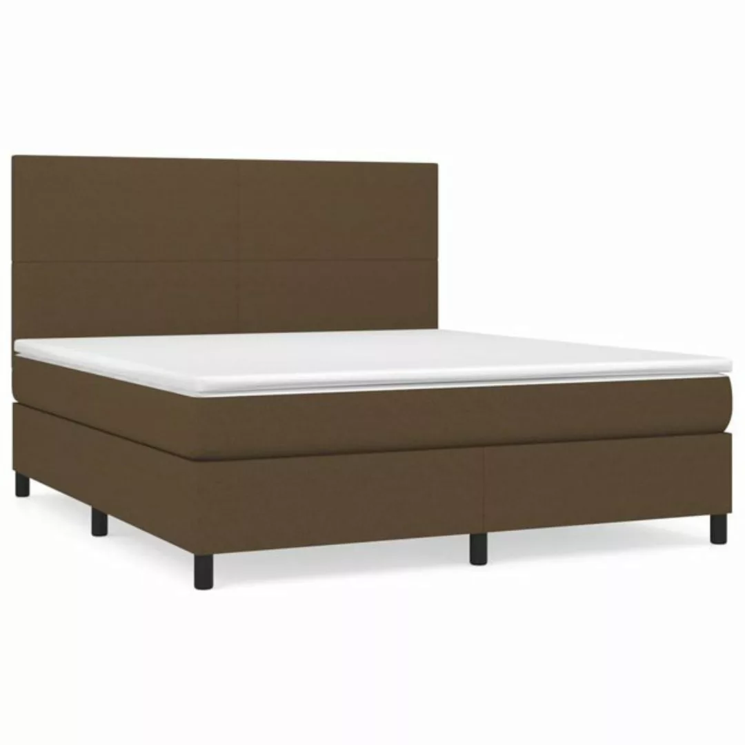 vidaXL Boxspringbett Boxspringbett mit Matratze Taupe 180x200 cm Stoff Bett günstig online kaufen