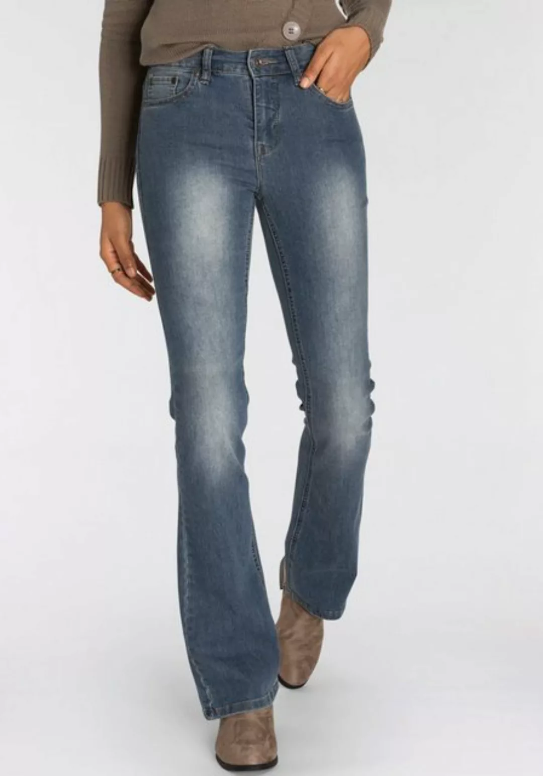 Arizona Bootcut-Jeans "Shaping", elastische Passform, Bootcut-Beinform, Use günstig online kaufen