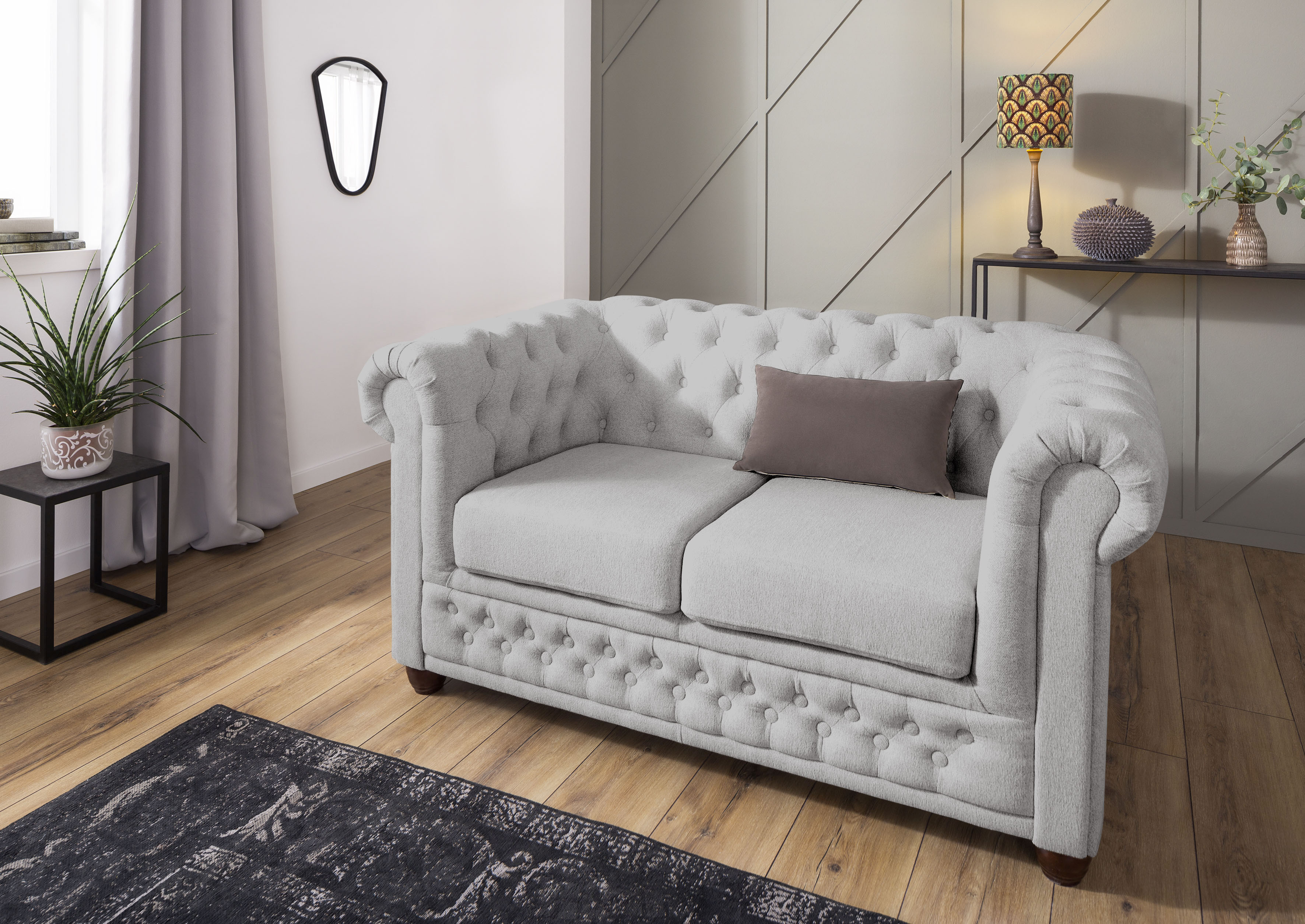 Home affaire Chesterfield-Sofa "New Castle", mit hochwertiger Knopfheftung günstig online kaufen