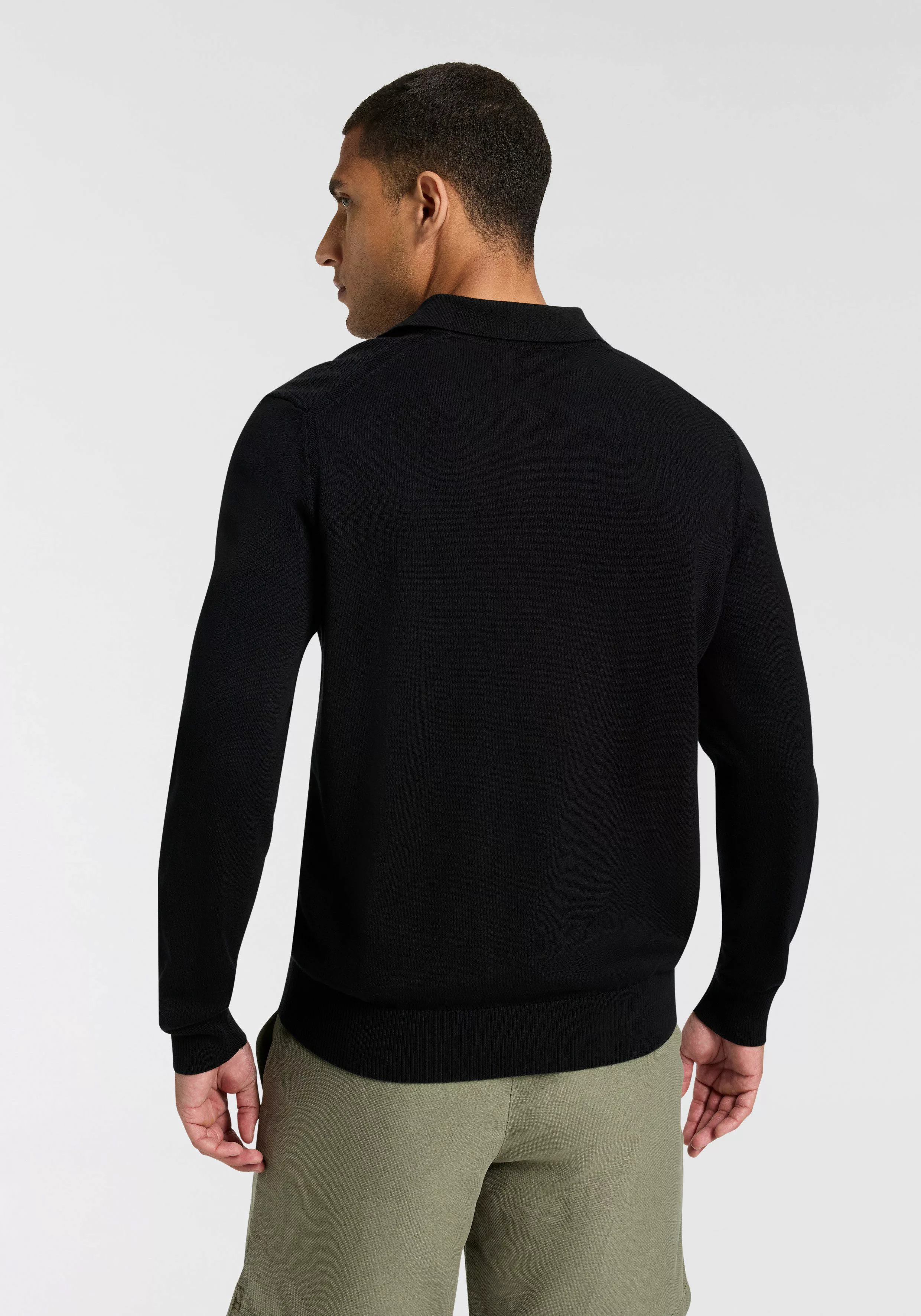 BOSS ORANGE Polokragenpullover Asac mit Logo-Stickerei günstig online kaufen