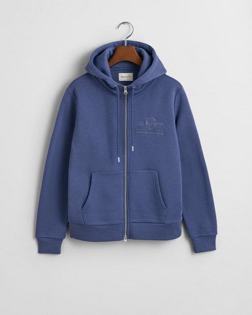 Gant Sweatshirt REG TONAL SHIELD ZIP HOODIE günstig online kaufen