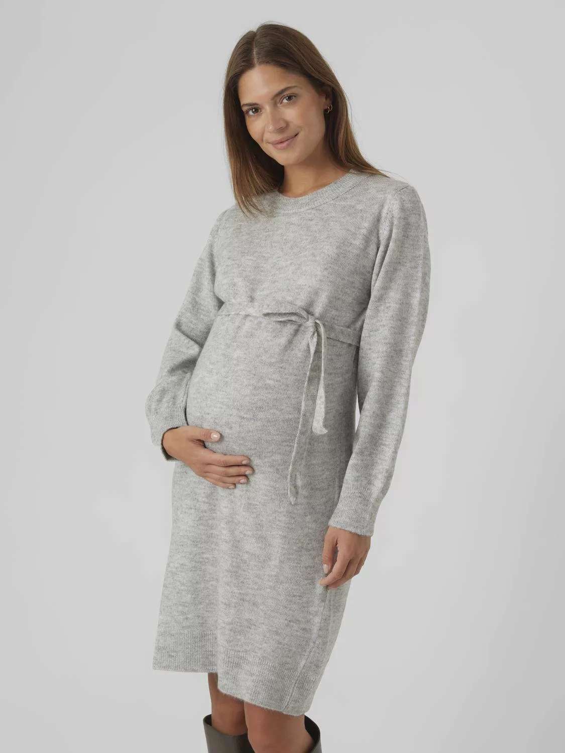 Mamalicious Umstandskleid "MLNEWANNE L/S ABK KNIT DRESS A. NOOS" günstig online kaufen