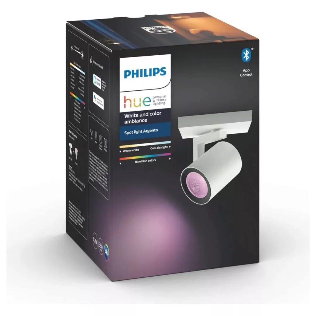 Philips Hue Bluetooth White & Color Ambiance Argenta - Spot Weiß 1-flammig günstig online kaufen