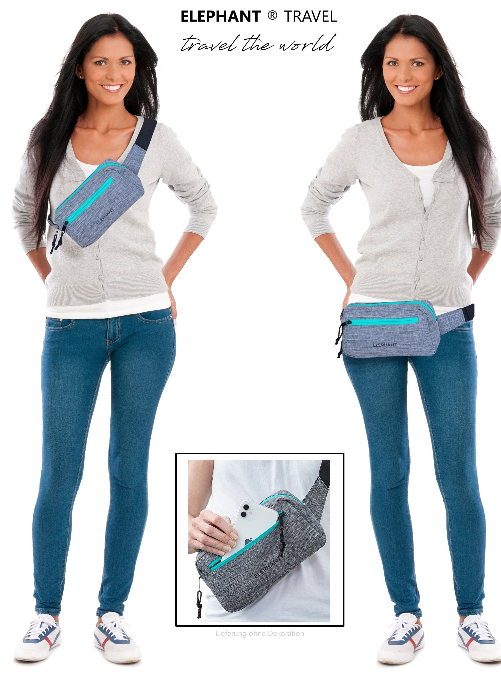 ELEPHANT Bauchtasche Hüfttasche Crossbag Elephant Travel günstig online kaufen