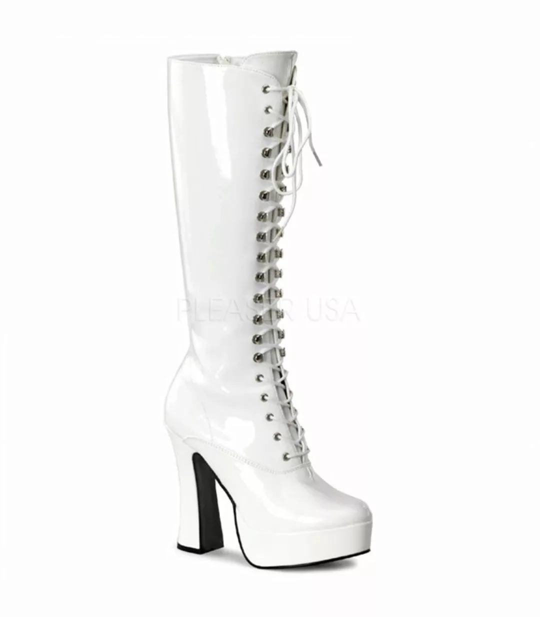 Plateau Stiefel ELECTRA-2020 - Lack  Weiß (Schuhgröße: EUR 46) günstig online kaufen