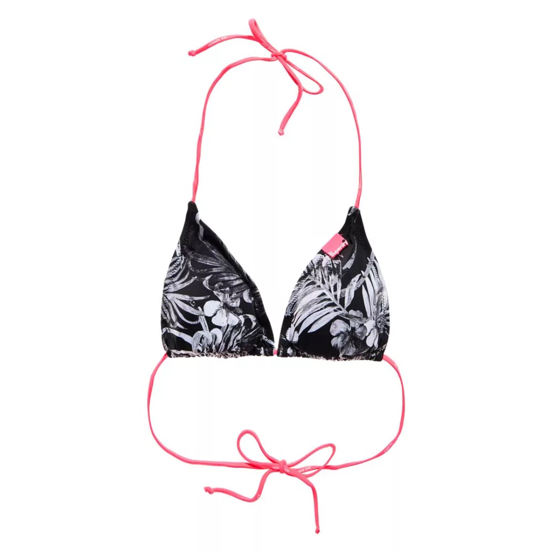 Superdry Marbled Hawaii Tri Bikini Oberteil XS Black günstig online kaufen