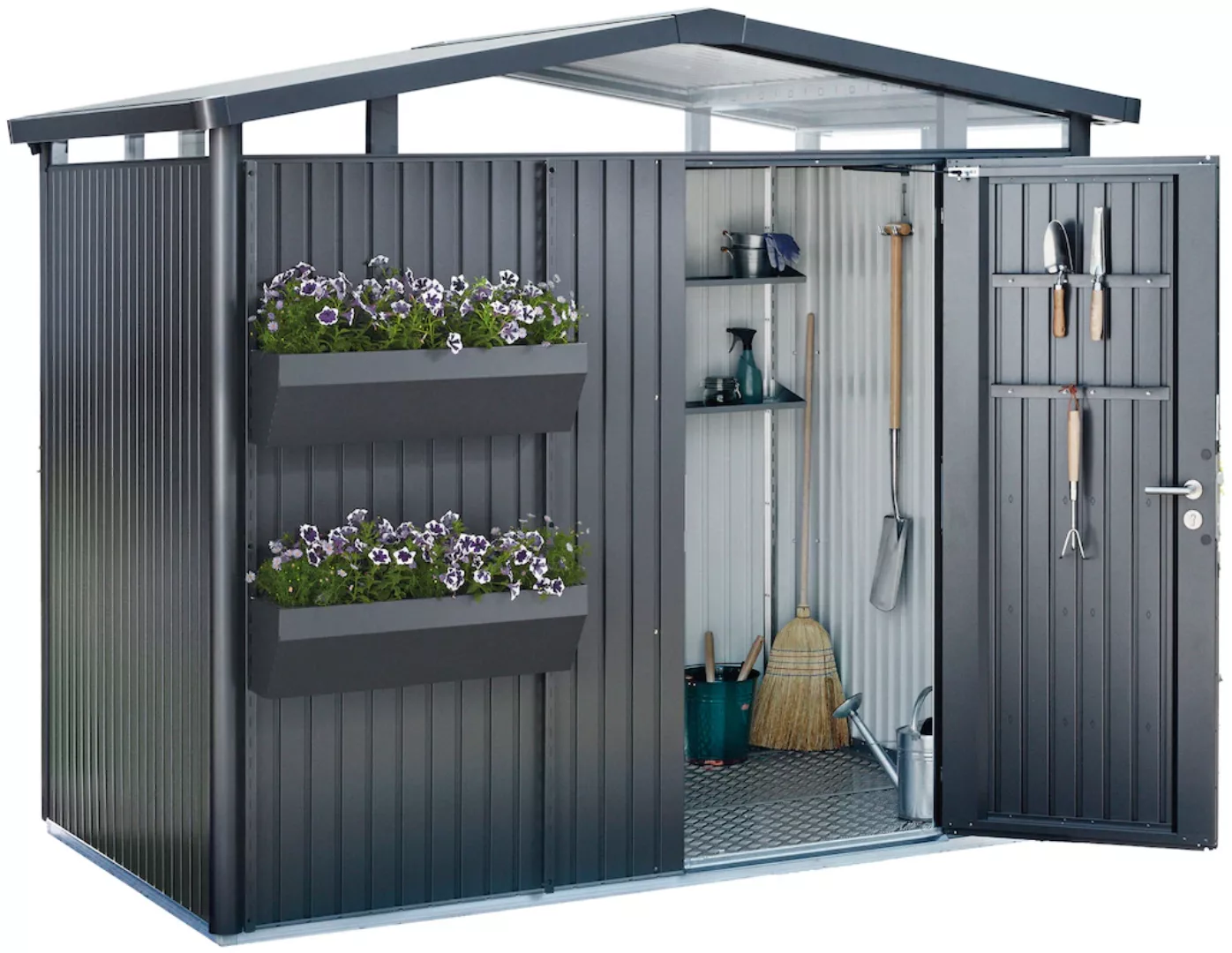 Biohort Blumenkasten "FloraBoard", 2er-Set, dunkelgrau-metallic günstig online kaufen