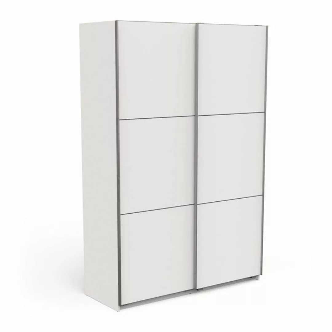 PREISBRECHER Schiebetürenschrank ALHAMBRA in Matt weiß - 148x223,7x59,9cm ( günstig online kaufen