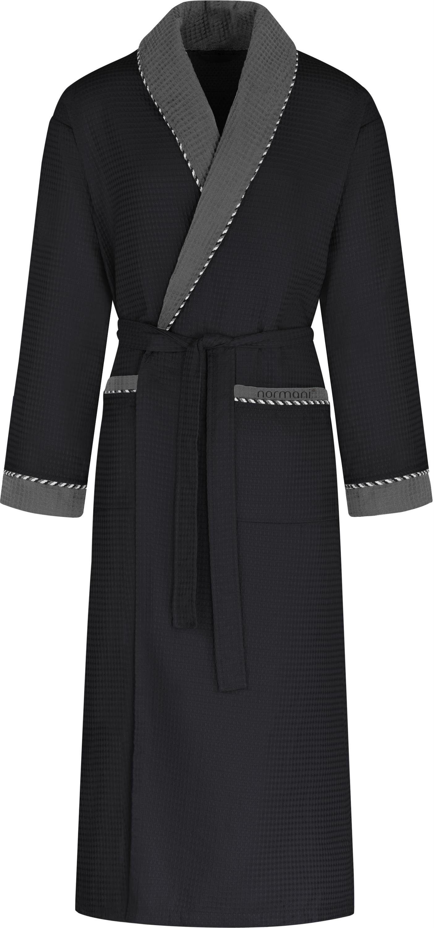 normani Herrenbademantel Herren Bademantel Waffelpique Moyo, günstig online kaufen