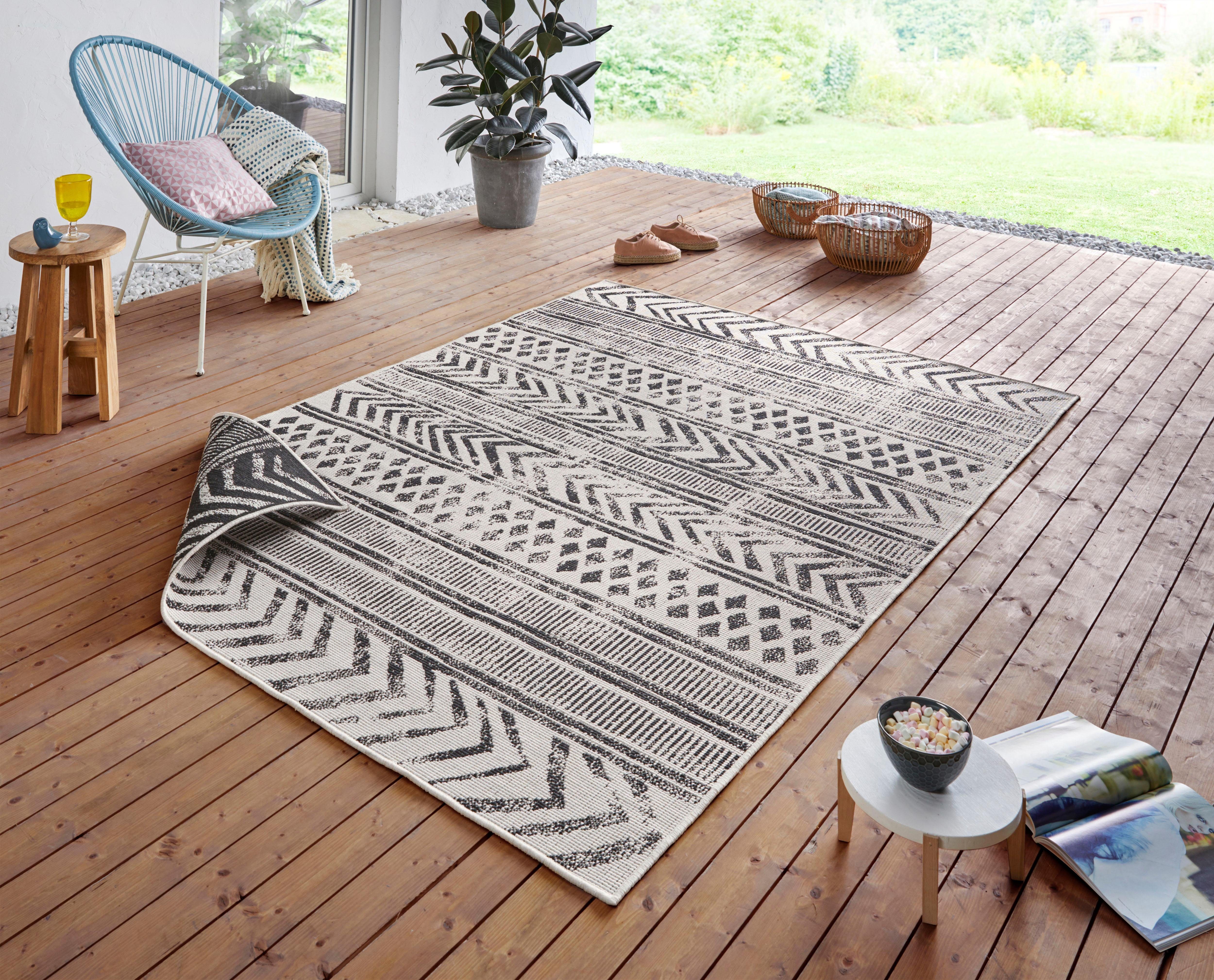 NORTHRUGS Teppich »BIRI Wendeteppich«, rechteckig, 5 mm Höhe, In-& Outdoor, günstig online kaufen