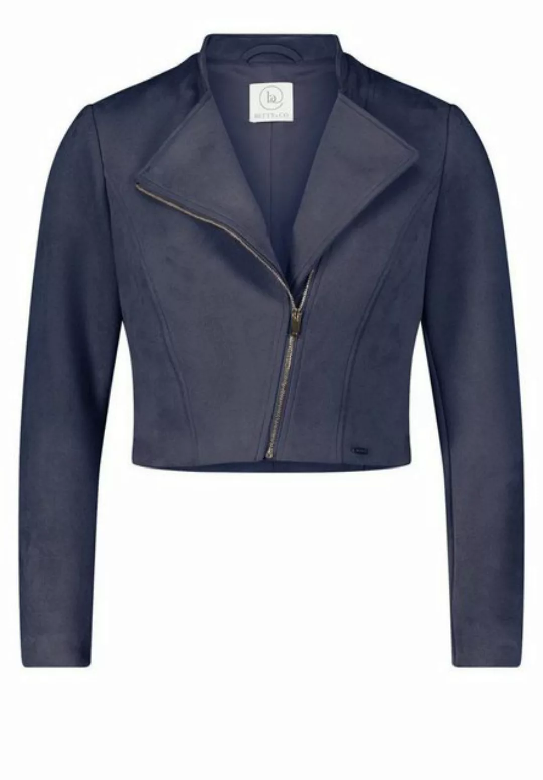 Betty&Co Jackenblazer Blazerjacke Kurz 1/1 Arm, Navy Blue günstig online kaufen