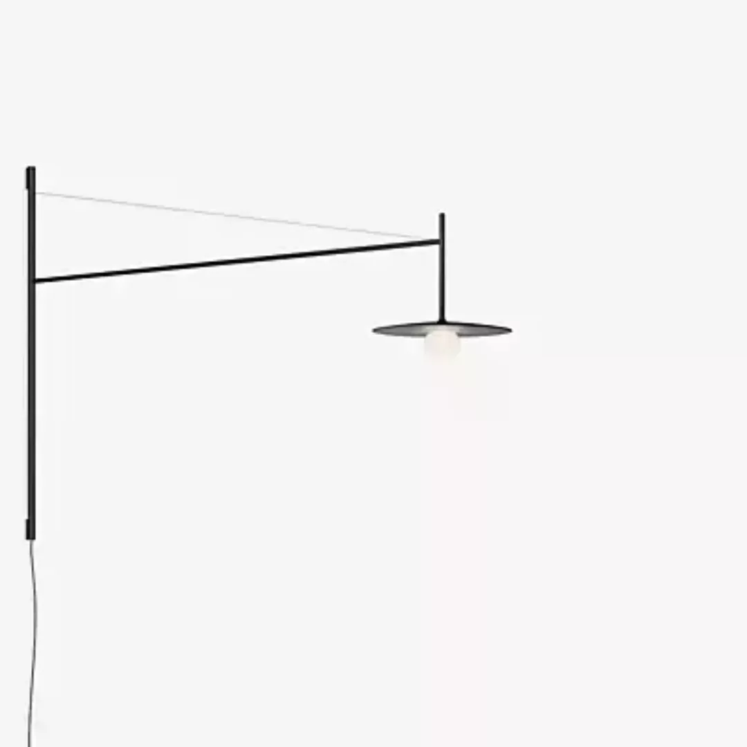 Vibia Tempo 5756 Wandleuchte LED mit Stecker, graphit - 122,5 cm günstig online kaufen