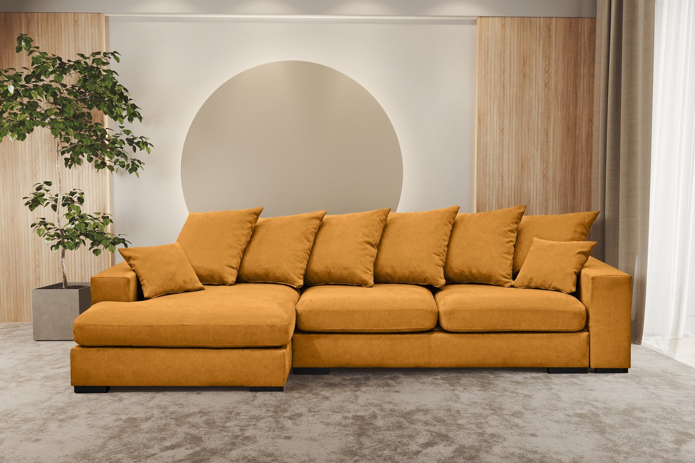Kaiser Möbel Ottomane Ecksofa Sofa L-form, Couch L-form Gabon Ottomane Link günstig online kaufen