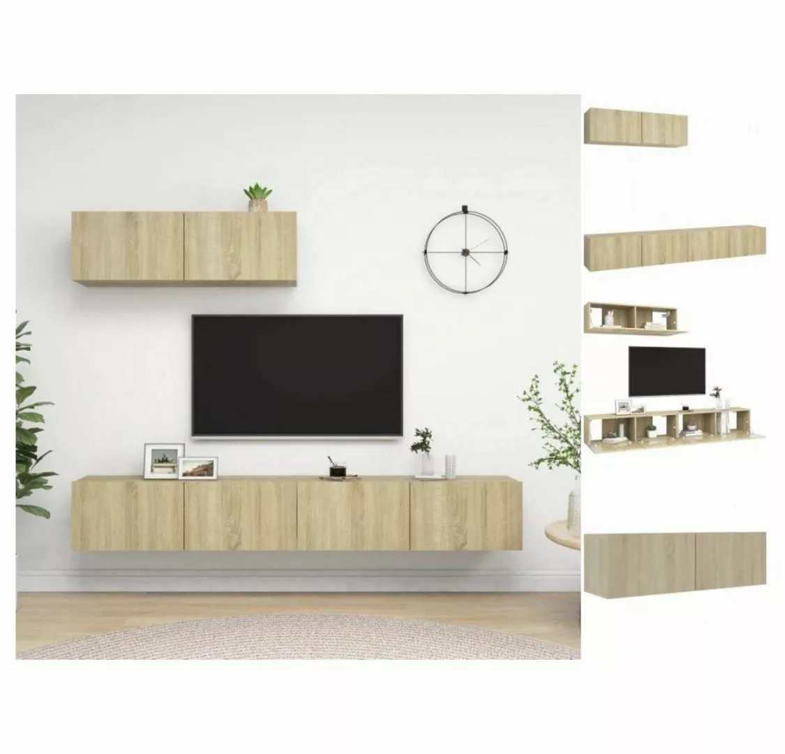 vidaXL TV-Schrank TV-Schränke 3 Stk Sonoma-Eiche Spanplatte Lowboard Lowboa günstig online kaufen