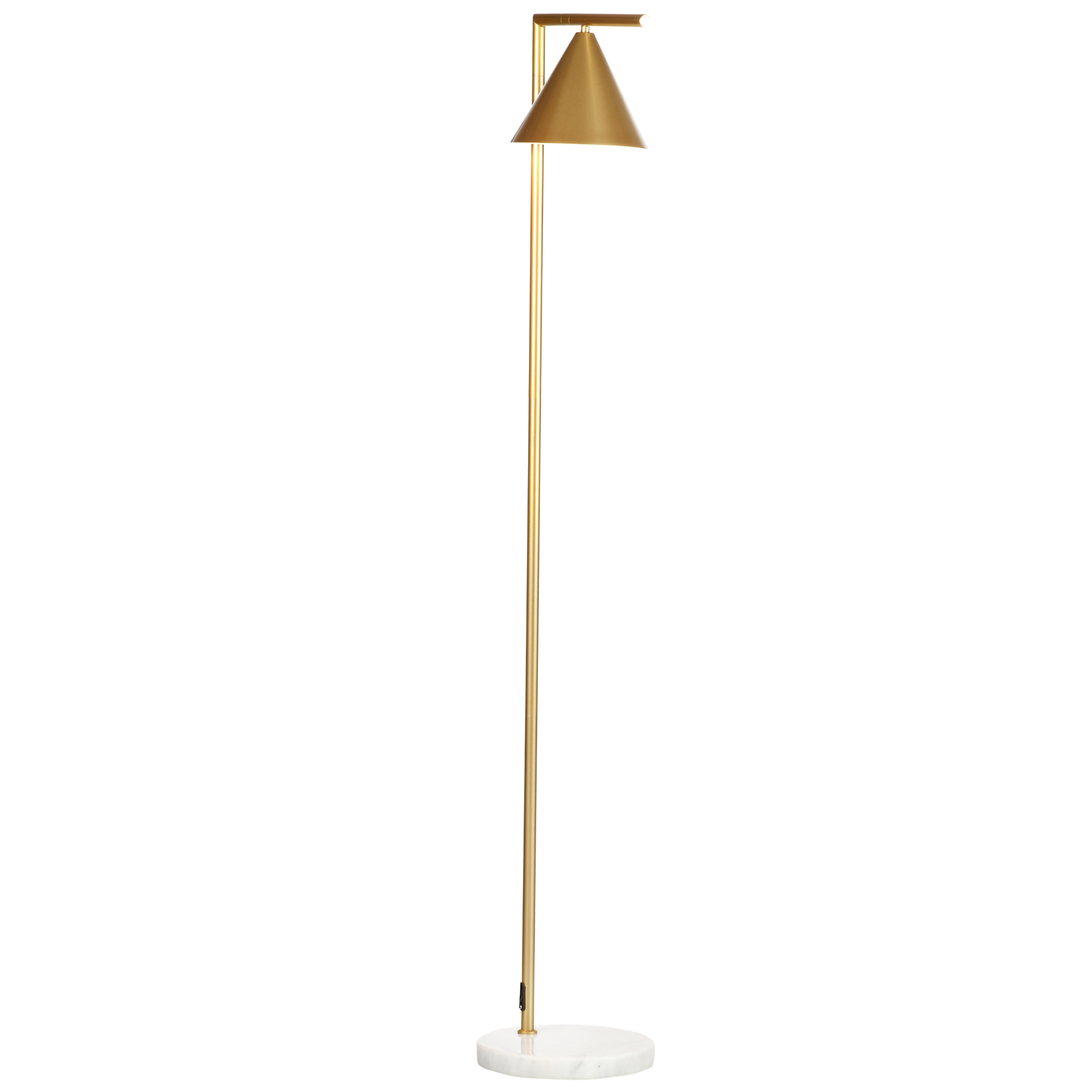 HOMCOM Stehlampe für das Wohnzimmer 40W, Stehleuchte aus goldenem Stahl, ve günstig online kaufen