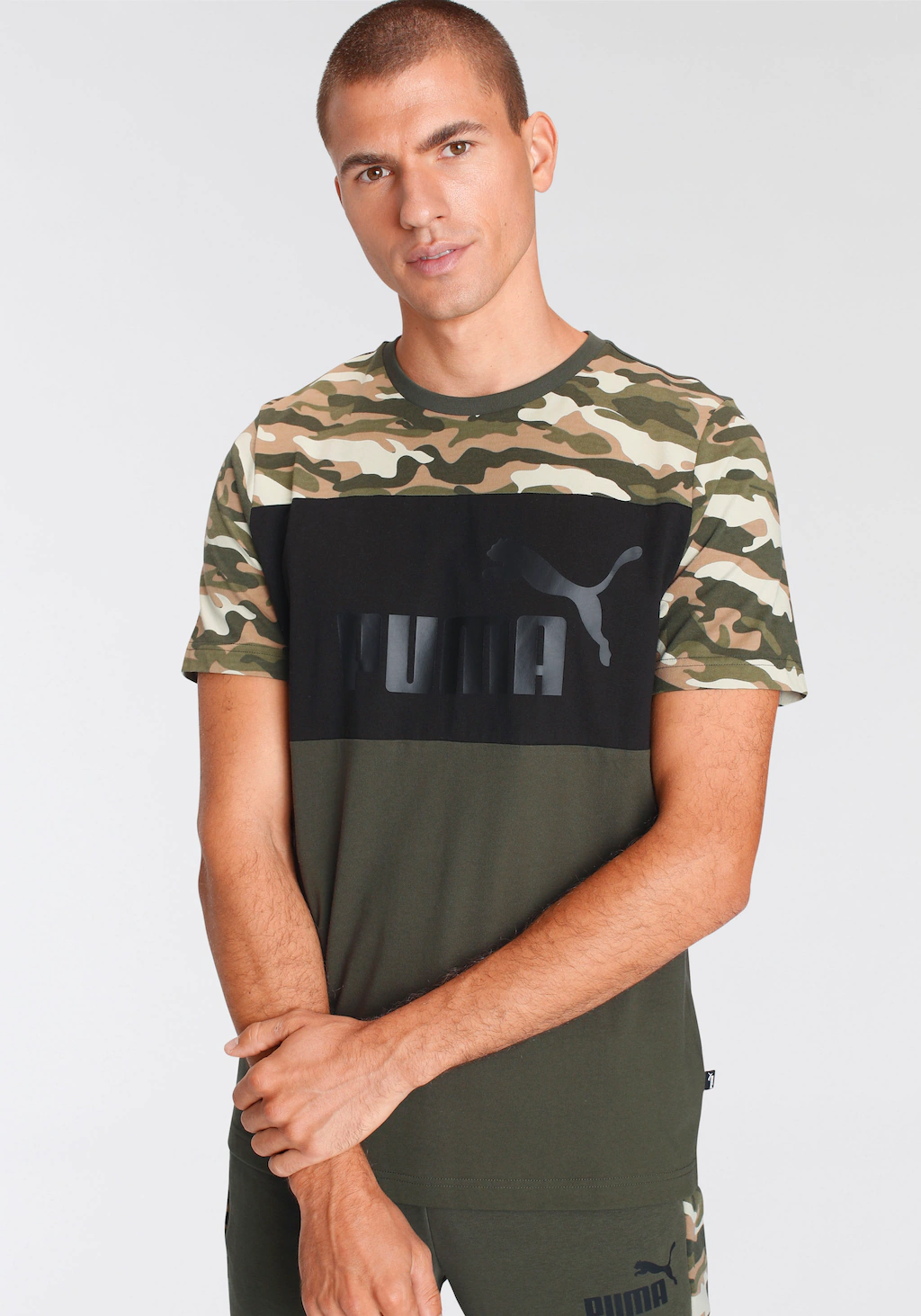 PUMA T-Shirt "ESS+ Camo Tee" günstig online kaufen