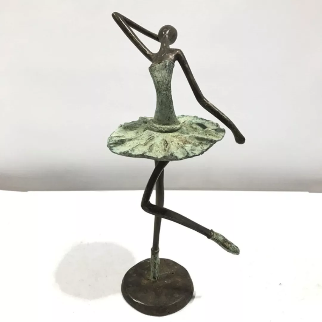 Bronze-skulptur "Danseuse De Ballet" Ballett-tänzerin 40 Cm Unikat Upcyclin günstig online kaufen