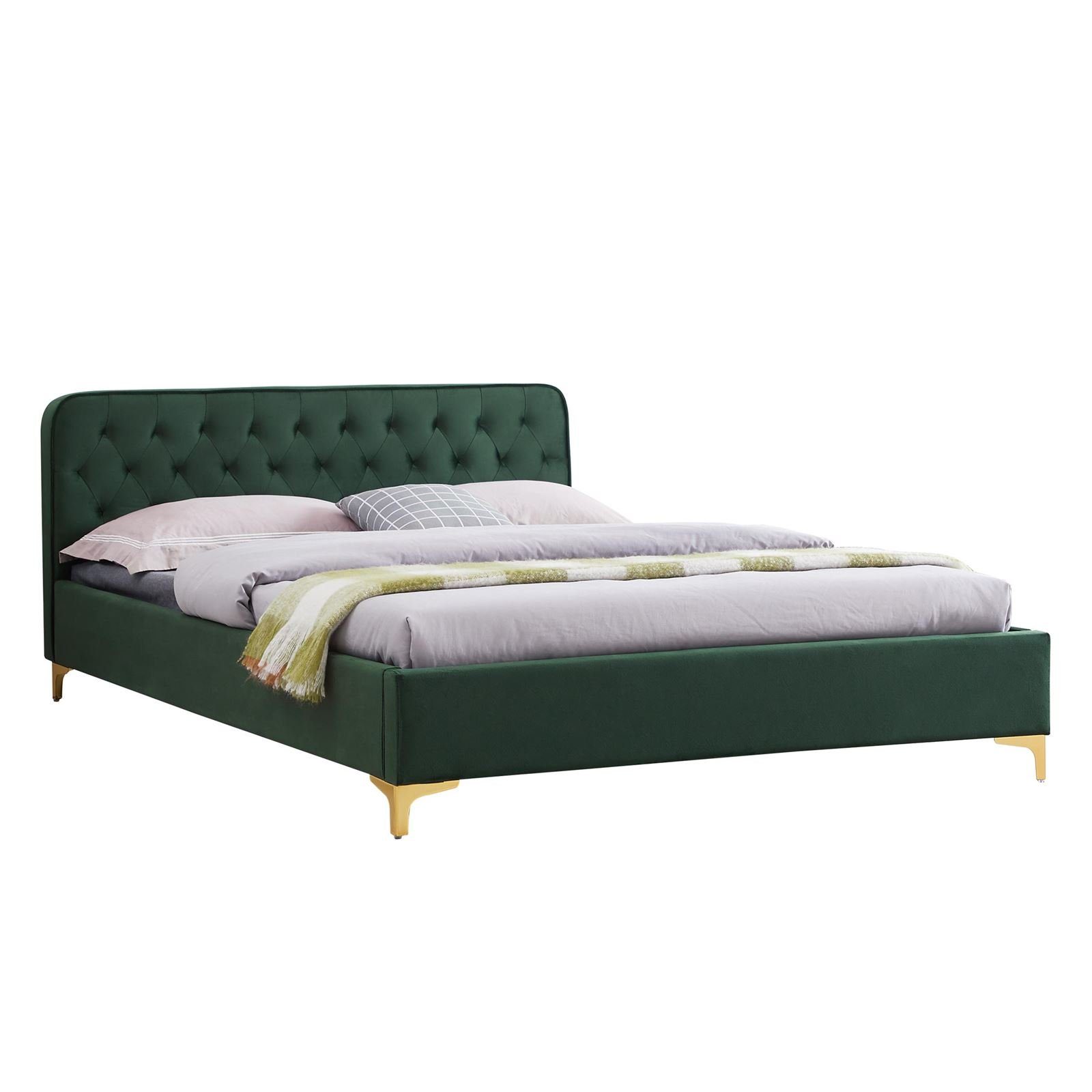 CARO-Möbel Polsterbett GLAMOUR, Polsterbett Doppelbett 140x200 günstig online kaufen