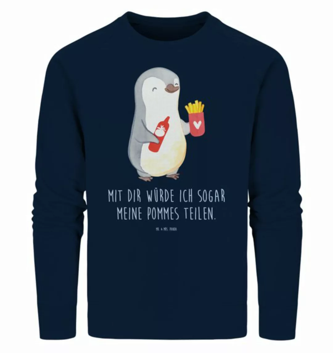 Mr. & Mrs. Panda Longpullover Größe XL Pinguin Pommes - French Navy - Gesch günstig online kaufen