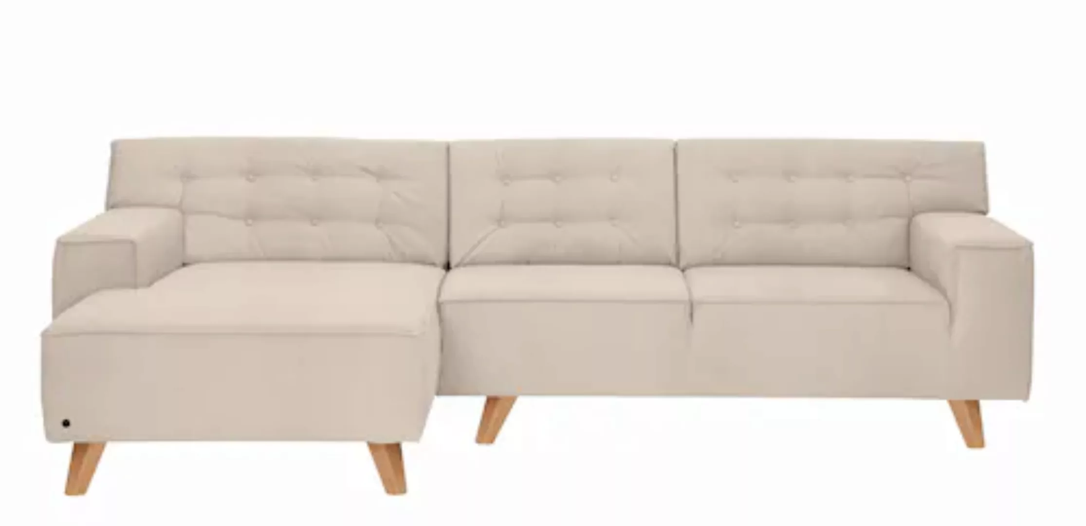 TOM TAILOR HOME Ecksofa »NORDIC CHIC«, mit Recamiere, im Retrolook, Füße Bu günstig online kaufen