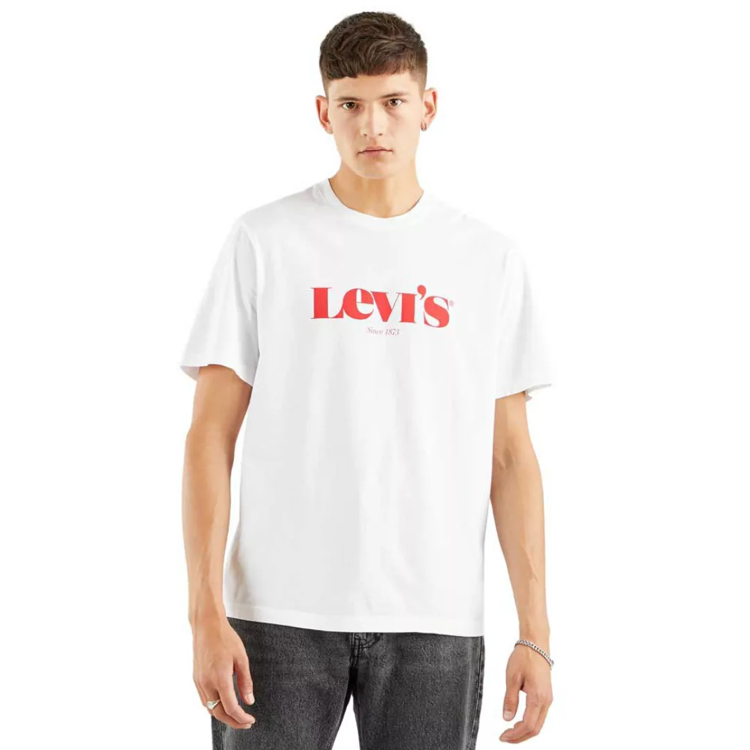 Levi's – Lässiges T-Shirt im Modern Vintage-Design in Weiß günstig online kaufen