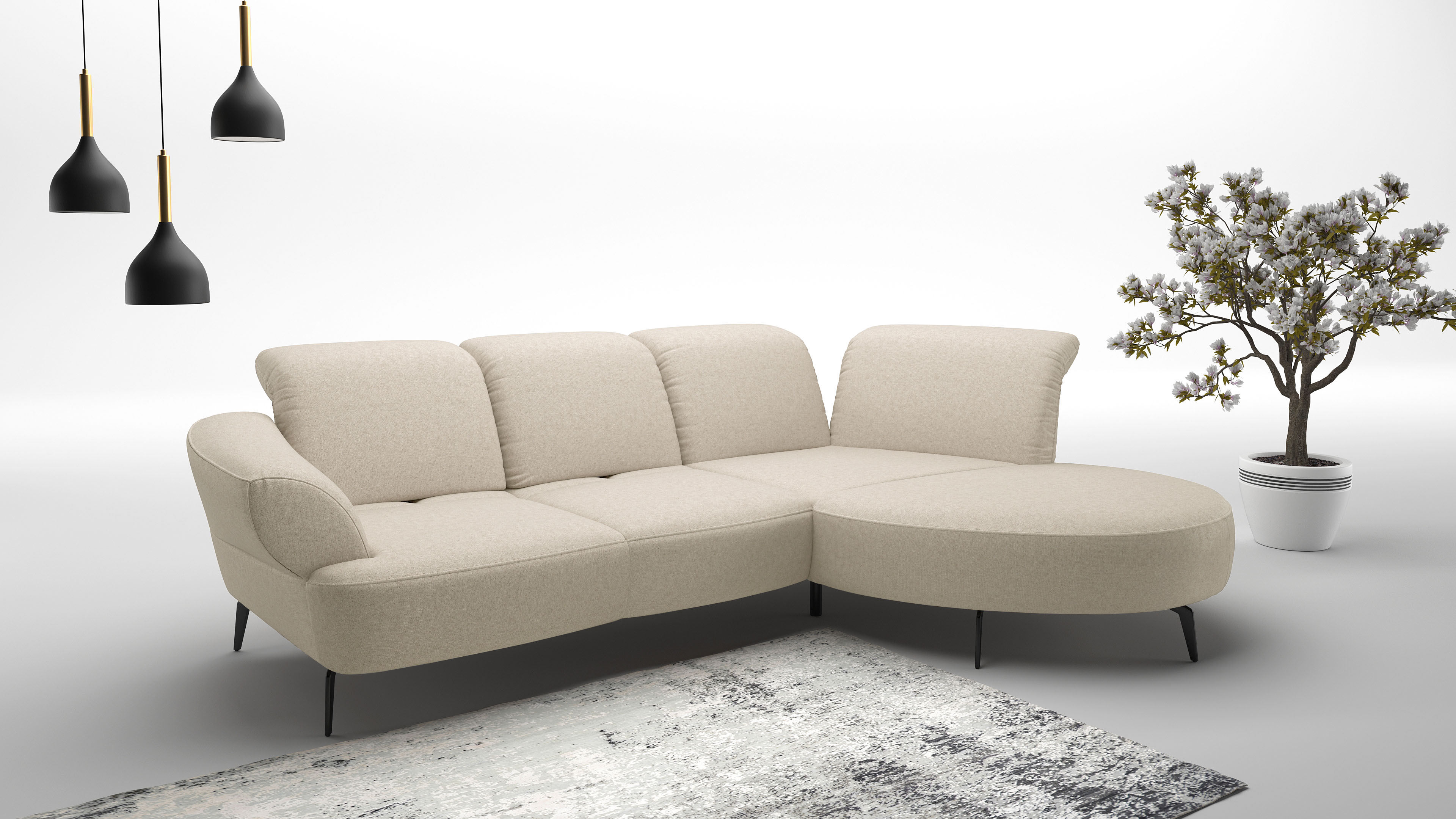 sit&more Ecksofa »Dance, L-Form, inkl. Sitztiefenverstellung«, inkl. Click& günstig online kaufen