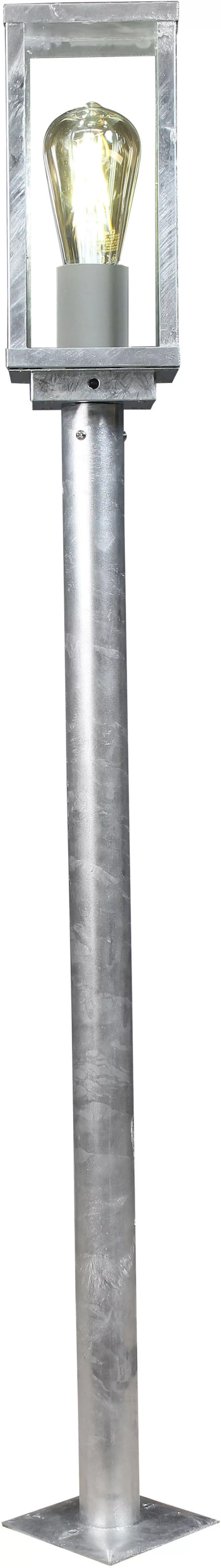 Wegeleuchte Karo, Dämmerungssensor, 100 cm, zink günstig online kaufen